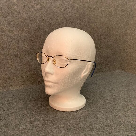 TAXI 251 Vintage Casanova Gold Blue Optical/Prescription Eyeglasses Frame - Picture 5 of 15